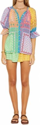 Boteh Bon Bon Silk Blouse In Mosaic