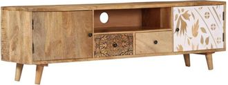vidaXL TV Cabinet 140x30x40 cm Solid Mango Wood vidaXL
