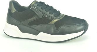 Gabor Combi Runner Sneakers - Dames - Sneakers - Zwart - 38 1/2 EU - Leer - Schoenen