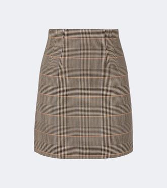 Veronica Beard Roman houndstooth miniskirt