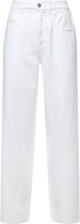 Icon Denim Los Angeles White Wide Leg Cotton Jeans