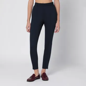 Gucci Pantaloni slim blu in lana
