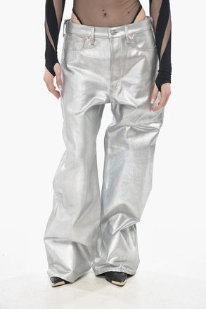 Junya Watanabe LEVIS Pantaloni 5 Tasche in Cotone Spalmato Junya Watanabe