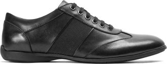 Kazar Zwarte casual schoenen voor mannen - Heren - Veterschoenen - Zwart - 42 EU - Leer - Schoenen