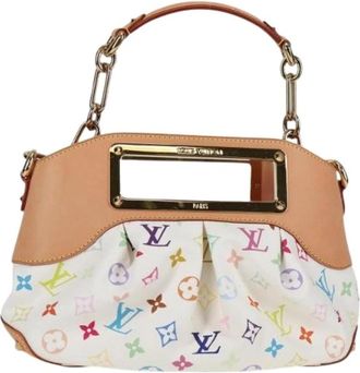 Louis Vuitton Pre-owned Monogram Multicolor Canvas Schoudertas - Dames - Vintage Handtas - Wit - ONE Size - Leer - Vintage