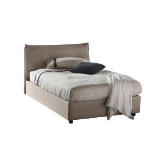 Dmora Cama De Plaza Y Media Claudia, Cama Contenedor Con Revestimiento De Tela, 100% Made In Italy, Apertura Frontal, Adecuado Para Colch&oacute;n 120x200 Cm, T&oacute;rt
