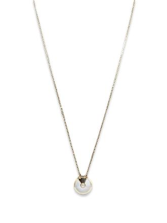 Cartier Amulette mother of pearl and diamond necklace - women - 18kt Yellow Gold/Diamond/Mother of Pearl - One Size