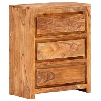 vidaXL C&oacute;moda De Madera Maciza De Acacia 60x33x75 Cm Vidaxl