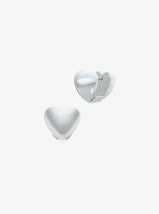 Michael Kors Puffy Heart Huggie Earrings