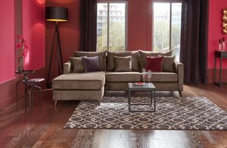 HOME AFFAIRE Ecksofa »Renesse L-Form« lose Kissen, Keder an Sitzkissen