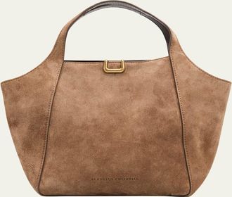 Brunello Cucinelli Suede Bucket Bag