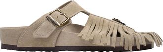 Birkenstock Gizeh - Dames - Sandalen - Beige - 40 EU - Su&egrave;de - Schoenen
