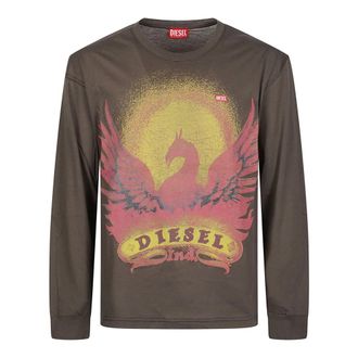 Diesel Heren, Tops, Bruin, Maat: L