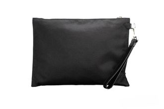 Versace Medusa-Embossed Nylon Clutch - Black