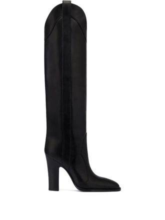 PARIS TEXAS 100mm Lavinia heel boots - Black