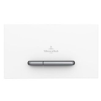 Villeroy & Boch Viconnect bedieningsplaat E300 DF frontbediend 25.3x14.5cm - kunststof wit