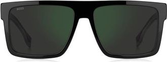 BOSS 58mm Sunglasses in Black/gyhc Gnsp Ar at Nordstrom