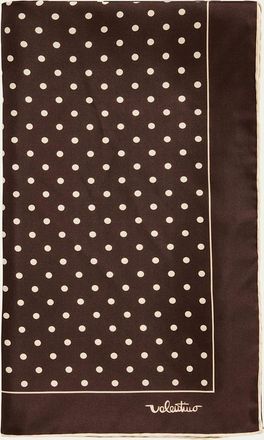 Valentino Garavani Polka-Dot Silk Foulard Scarf