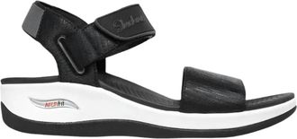 Skechers Womens Arch Fit Sunshine Sandal In Black