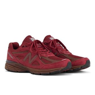 New Balance Unisexo Made in USA 990v4, Gamuza/Malla, Talla 38.5