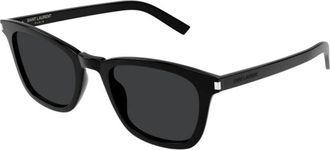 Saint Laurent Authentieke Slim Zonnebril- Premium Kwaliteit - unisex - Zonnebrillen - Zwart - 50 MM - Accessoires