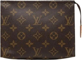 Louis Vuitton Pre-owned Toiletry Pouch 19 - Dames - Vintage Accessoires - Bruin - ONE Size - Vintage
