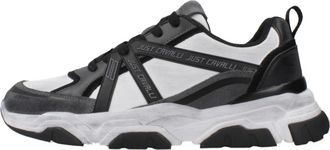 Just Cavalli Fondo Liuk - Heren - Sneakers - Wit - 41 EU - Leer - Schoenen