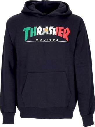 Thrasher Mexico Zwarte Hoodie voor Mannen - Heren - Hoodies - Zwart - XL - Katoen - Hoodies & sweatvesten