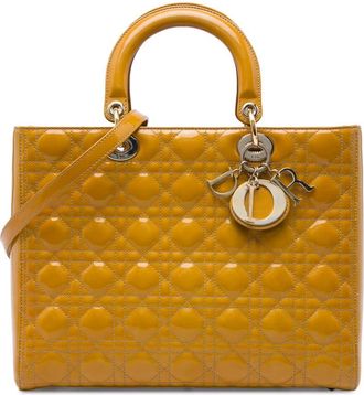 Dior Pre-owned Dior Large Patent Cannage Lady Satchel Ladies I32WRTK3U7YP8WOX