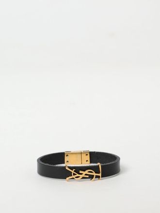 Saint Laurent Bracciale Saint Laurent in pelle ed ottone