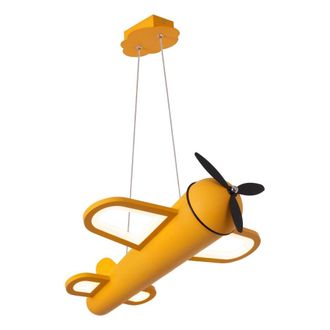 Lucide L&aacute;mpara colgante de hierro con 1 led integrado, amarillo