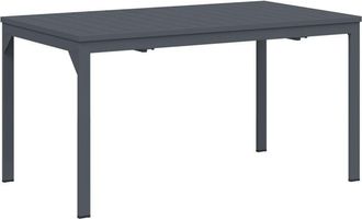 vidaXL Extension Table Anthracite 180 x 80 x 76 cm Steel vidaXL