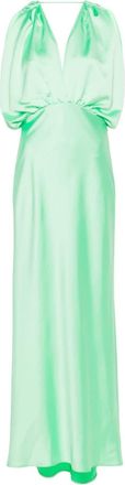 Pinko Dolcetto satin dress - women - Polyester - 38 - Green