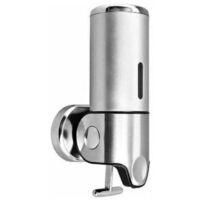 OEM Dispensador De Jab&oacute;n Mural, Dispensador Manual De Jab&oacute;n L&iacute;quido, Apto Para Cocina, Hotel, Champ&uacute;, Acondicionador, Gel De Ducha, 500 Ml, Plateado - Cre