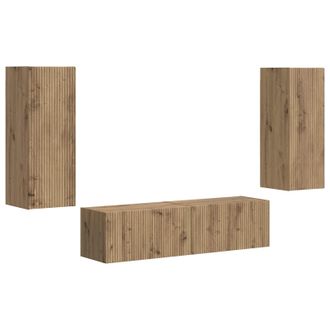 vidaXL Conjunto De Mueble De Tv 2 Pcs Roble Artesanal Vidaxl