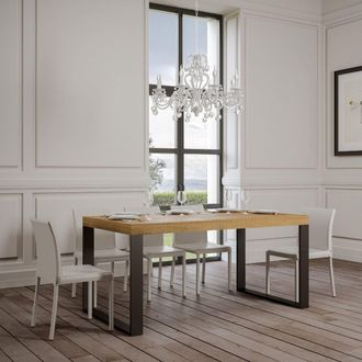 Itamoby Tavolo Allungabile A 420 Cm Tecno 90x160 Quercia Natura