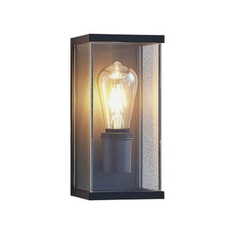 Lindby Lindby - L&aacute;mpara De Pared Exterior susanne En Negro Aluminio