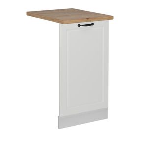 Vicco Panel Frontal Del Lavavajillas R-line, Blanco Casa De Campo, 45 Cm, Et Roble, Vicco