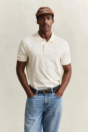 GANT Men Interlock Polo Shirt (XXXL) CREAMED WHITE