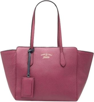 Gucci Pre-owned Tote Bags, female, Purple, Size: ONE SIZE Pre-owned Swing Tote