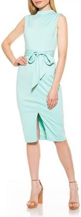 Alexia Admor Mock Neck Belted Sheath Dress in Bright Blue at Nordstrom Rack, Size 6