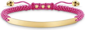 Thomas Sabo Roze/Gouden Armband met Nylon Accenten - Dames - Armbanden - Veelkleurig - ONE Size - Nylon - Accessoires