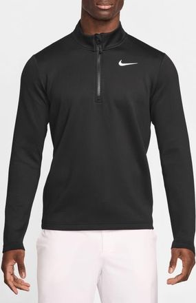 Nike Victory Dri-FIT Therma Flex Golf Half Zip in Black/White at Nordstrom, Size Xx-Large
