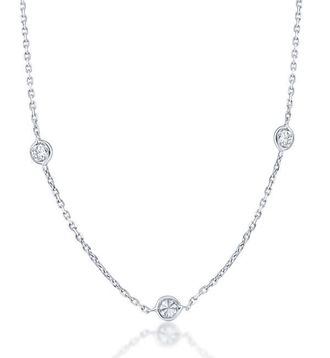 Pompeii3 1 1/5Ct Diamonds By The Yard Necklace Lab Grown in 14k White or Yellow Gold