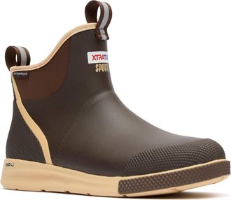 Xtratuf Ankle Deck Boot Sport EVA Mens Chocolate/Tan Wellington Boots - Size UK 11