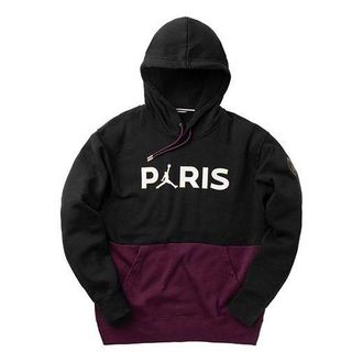 Air Jordan PSG Paris Saint-Germain Fleece Pullover Hoodie Bordeaux CK9773-010