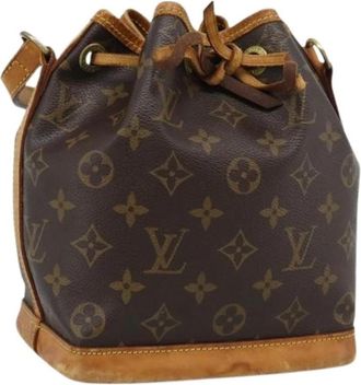Louis Vuitton Pre-owned Vintage Monogram Bucket Shoulder Bag - Dames - Vintage Tas - Bruin - ONE Size - Leer - Vintage