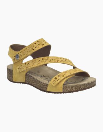 Josef Seibel Womens Tonga 78 Womens Sandals - Amber Leather - Size: 6.5