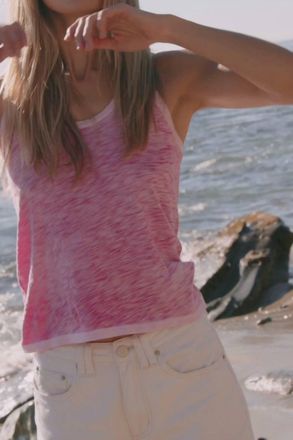 Goldie London Racerback Tank In Hot Pink