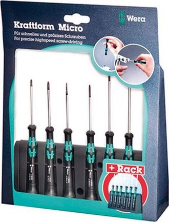 Wera Juego De Destornillador Electr&oacute;nico Para Tornillo Torx, Con Escariado, 6 Unidades